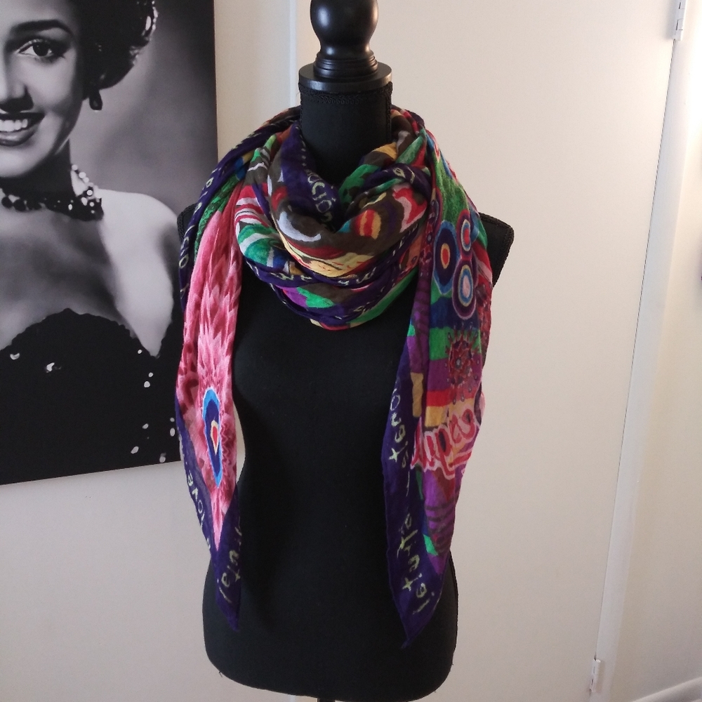 Desigual Evido multi-colored  scarf